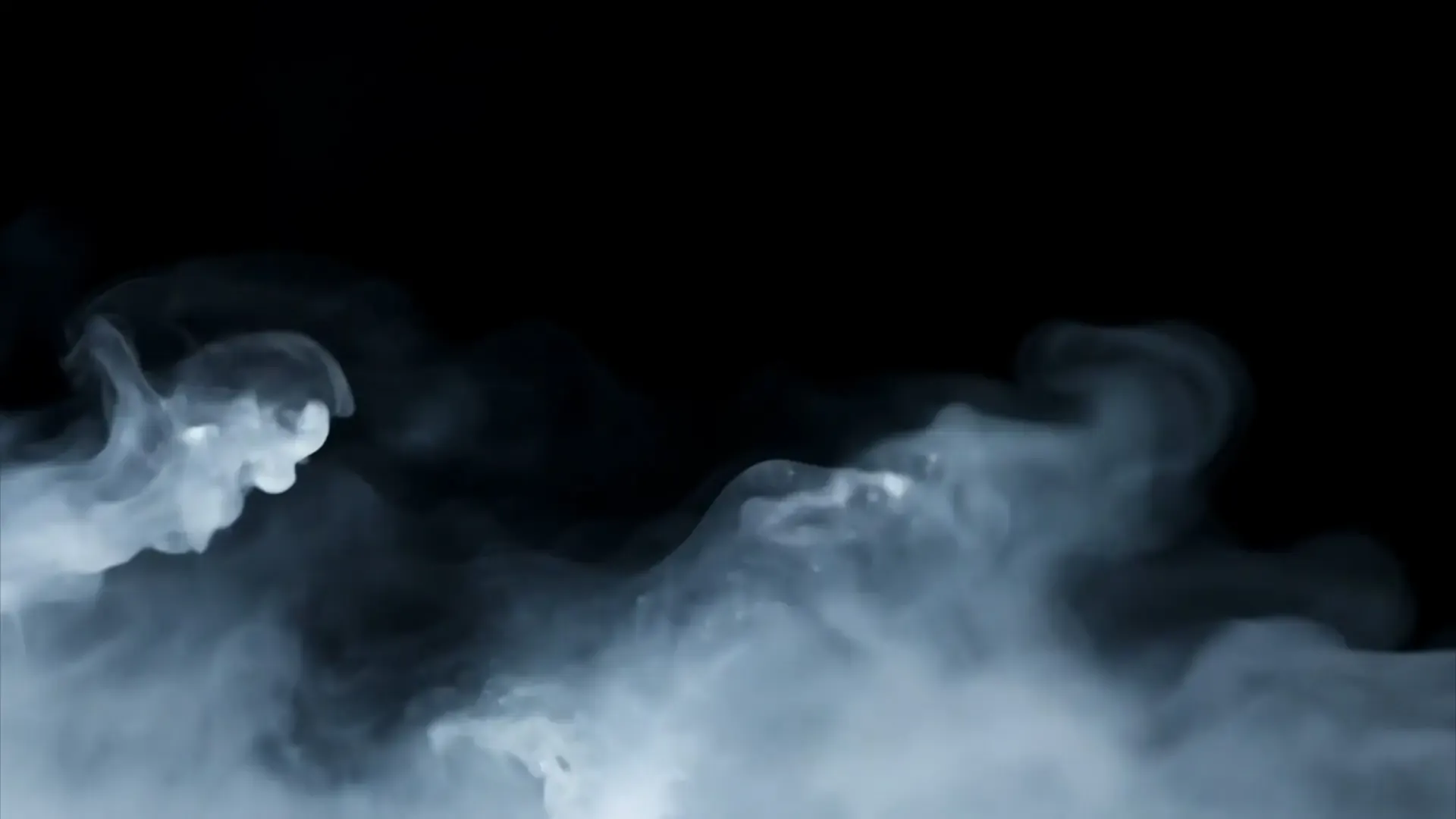 Abstract Blue Smoke Waves Overlay Visual Effects and Animation